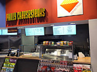Philly Cheesesteaks inside