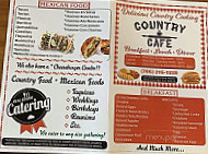 Country Cafe menu