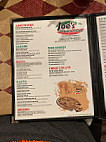 Joe's Pizza Pasta menu
