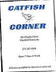 Catfish Corner menu