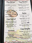 Casa Martini menu