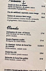 Le Chantilly menu