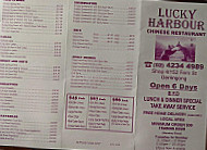 Lucky Harbour Chinese menu
