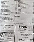 Wilma's Kountry Kitchen menu
