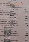 La Mie Marie menu