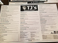 Tj's And Drinkery menu