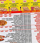 Pizza Rapido menu