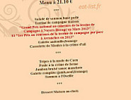 A La Grillade menu