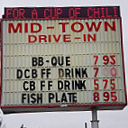 Mid-town Drive-in menu