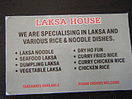 Laksa House 2 menu