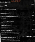 Le RIVA menu