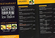 Les halles menu