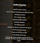 La Châtelle menu
