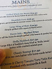 Tartar Frigate menu