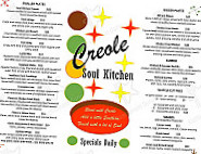 Creole Soul Kitchen menu
