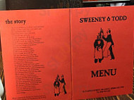 Sweeney Todd menu