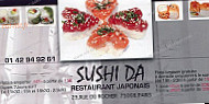 Sushi-da menu
