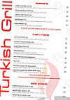 Turkish Grill menu