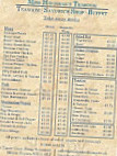 Miss Havisham's Tearoom menu