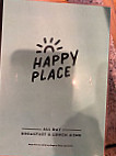 Happy Place menu