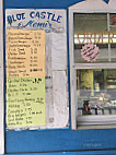 Blue Castle Cafe menu