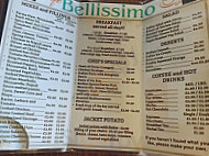 Cafe Bellissimo menu