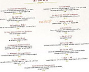 LE MIRAMAR menu