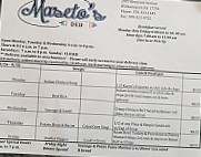 Maseto's menu