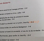 La Vache et Le Cuisinier menu