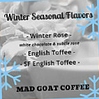 Mad Goat Coffee menu