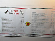Pizza Delis' menu