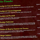 La Faluche menu