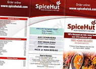 Spice Hut menu