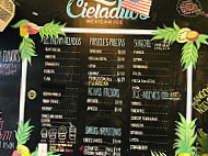 Cieladito's Mexican Ice menu