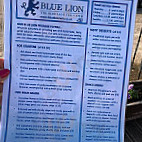 The Blue Lion Inn menu