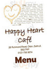 Happy Heart Cafe menu