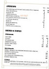 Le Café Blanc menu