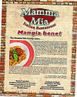 Mamma Mia Italian menu