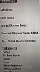 Farm House Grill menu