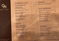 Great Hall Cafe Bar Restaurant menu