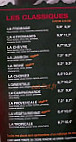 Le Kiosque à Pizzas menu