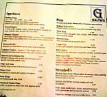 Galvin's menu