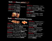Sushi Co menu