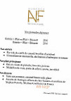 Auberge Nicolas Flamel menu