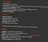 Le 5 Avenue menu