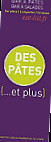 Des Pâtes Et Plus menu