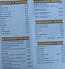 Khushboo Sweets and Restaurant menu