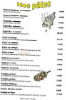 La Bottine menu