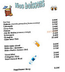 La Bottine menu