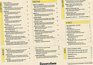 Cornerstone Pizzeria menu